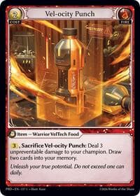 Vel-ocity Punch - .asphodel/paradise - Grand Archive TCG card