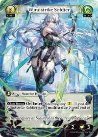 Windstrike Soldier (1st Edition) - .asphodel/paradise - Grand Archive TCG card