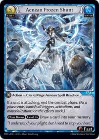 Aenean Frozen Shunt (Interference Curio Foil) - .asphodel/paradise - Grand Archive TCG card