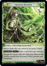 Aenean Reclaim (Interference Curio Foil) - .asphodel/paradise - Grand Archive TCG card