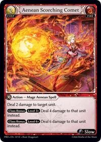 Aenean Scorching Comet (Interference Curio Foil) - .asphodel/paradise - Grand Archive TCG card