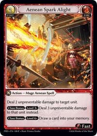 Aenean Spark Alight (Interference Curio Foil) - .asphodel/paradise - Grand Archive TCG card