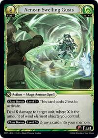 Aenean Swelling Gusts (Interference Curio Foil) - .asphodel/paradise - Grand Archive TCG card
