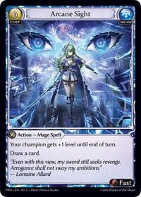 Arcane Sight (Interference Curio Foil) - .asphodel/paradise - Grand Archive TCG card
