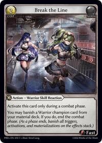 Break the Line (Interference Curio Foil) - .asphodel/paradise - Grand Archive TCG card