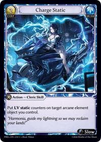 Charge Static (Interference Curio Foil) - .asphodel/paradise - Grand Archive TCG card