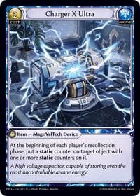 Charger X Ultra (Interference Curio Foil) - .asphodel/paradise - Grand Archive TCG card