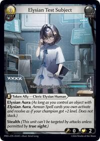 Elysian Test Subject (Interference Curio Foil) - .asphodel/paradise - Grand Archive TCG card