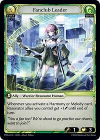 Fanclub Leader (Interference Curio Foil) - .asphodel/paradise - Grand Archive TCG card