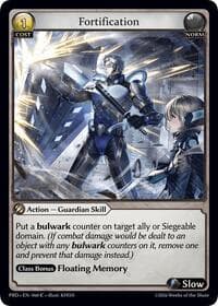 Fortification (Interference Curio Foil) - .asphodel/paradise - Grand Archive TCG card