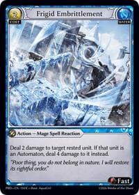 Frigid Embrittlement (Interference Curio Foil) - .asphodel/paradise - Grand Archive TCG card