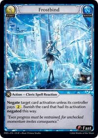 Frostbind (Interference Curio Foil) - .asphodel/paradise - Grand Archive TCG card