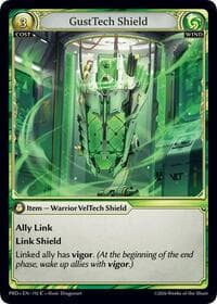 GustTech Shield (Interference Curio Foil) - .asphodel/paradise - Grand Archive TCG card