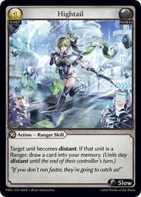 Hightail (Interference Curio Foil) - .asphodel/paradise - Grand Archive TCG card