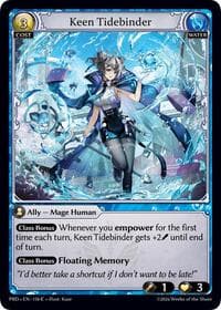 Keen Tidebinder (Interference Curio Foil) - .asphodel/paradise - Grand Archive TCG card