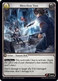 Merciless Toss (Interference Curio Foil) - .asphodel/paradise - Grand Archive TCG card