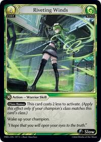 Riveting Winds (Interference Curio Foil) - .asphodel/paradise - Grand Archive TCG card