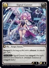 Signal Gunner (Interference Curio Foil) - .asphodel/paradise - Grand Archive TCG card