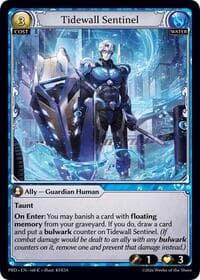 Tidewall Sentinel (Interference Curio Foil) - .asphodel/paradise - Grand Archive TCG card
