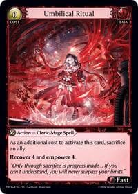 Umbilical Ritual (Interference Curio Foil) - .asphodel/paradise - Grand Archive TCG card