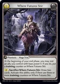 Where Futures Stir (Interference Curio Foil) - .asphodel/paradise - Grand Archive TCG card