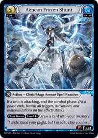 Aenean Frozen Shunt - .asphodel/paradise Starter Decks - Grand Archive TCG card