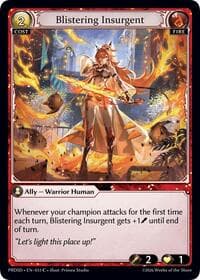 Blistering Insurgent - .asphodel/paradise Starter Decks - Grand Archive TCG card