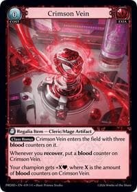 Crimson Vein - .asphodel/paradise Starter Decks - Grand Archive TCG card