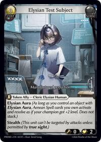 Elysian Test Subject - .asphodel/paradise Starter Decks - Grand Archive TCG card