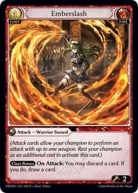 Emberslash - .asphodel/paradise Starter Decks - Grand Archive TCG card