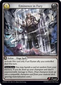 Eminence in Fury - .asphodel/paradise Starter Decks - Grand Archive TCG card