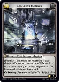 Epicurean Institute - .asphodel/paradise Starter Decks - Grand Archive TCG card