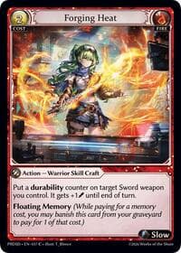 Forging Heat - .asphodel/paradise Starter Decks - Grand Archive TCG card