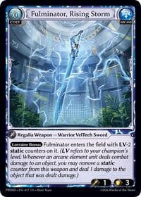 Fulminator, Rising Storm - .asphodel/paradise Starter Decks - Grand Archive TCG card
