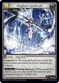Heighten Spellcraft - .asphodel/paradise Starter Decks - Grand Archive TCG card
