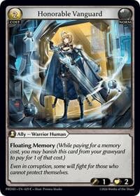 Honorable Vanguard - .asphodel/paradise Starter Decks - Grand Archive TCG card