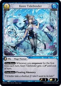 Keen Tidebinder - .asphodel/paradise Starter Decks - Grand Archive TCG card