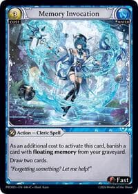Memory Invocation - .asphodel/paradise Starter Decks - Grand Archive TCG card