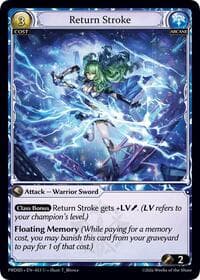 Return Stroke - .asphodel/paradise Starter Decks - Grand Archive TCG card