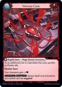 Venous Core - .asphodel/paradise Starter Decks - Grand Archive TCG card