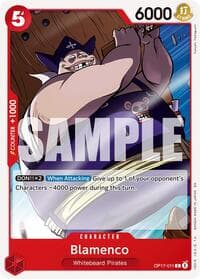 Blamenco - The World's Strongest Warriors - One Piece Card Game card