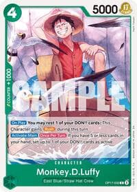 Monkey.D.Luffy (030) - The World's Strongest Warriors - One Piece Card Game card
