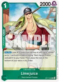 Limejuice - The World's Strongest Warriors - One Piece Card Game card