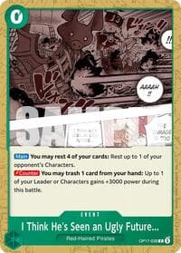 I Think He's Seen an Ugly Future... - The World's Strongest Warriors - One Piece Card Game card