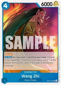 Wang Zhi - The World's Strongest Warriors - One Piece Card Game card