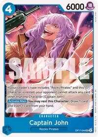 Captain John - The World's Strongest Warriors - One Piece Card Game card