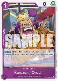 Kurozumi Orochi - The World's Strongest Warriors - One Piece Card Game card