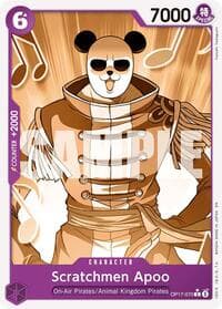 Scratchmen Apoo (Pandaman Art) - The World's Strongest Warriors - One Piece Card Game card