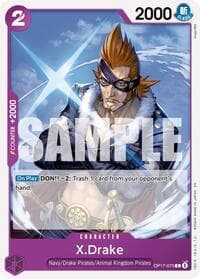 X.Drake - The World's Strongest Warriors - One Piece Card Game card