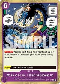 Wo Ro Ro Ro Ro... I Think I've Sobered Up - The World's Strongest Warriors - One Piece Card Game card